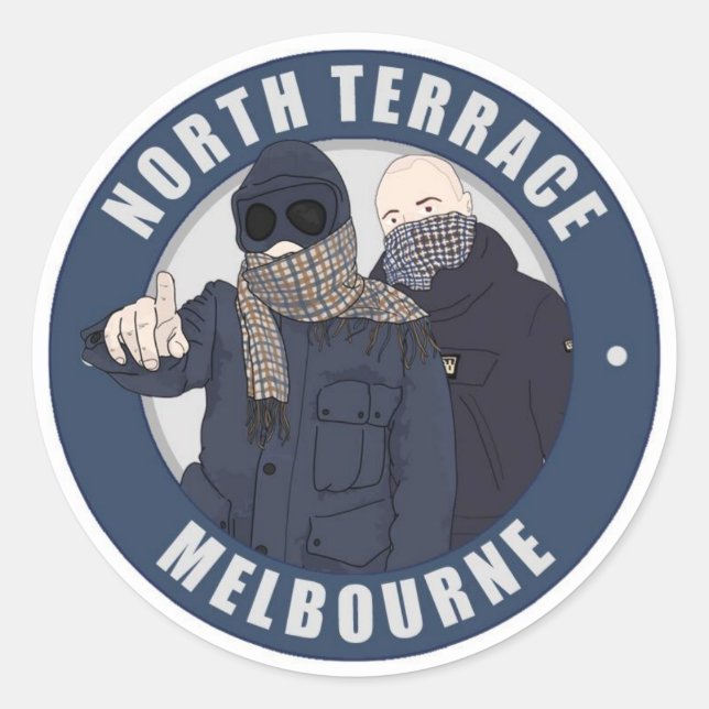 Adesivo North Terrace Melbourne Sticker (Frente)