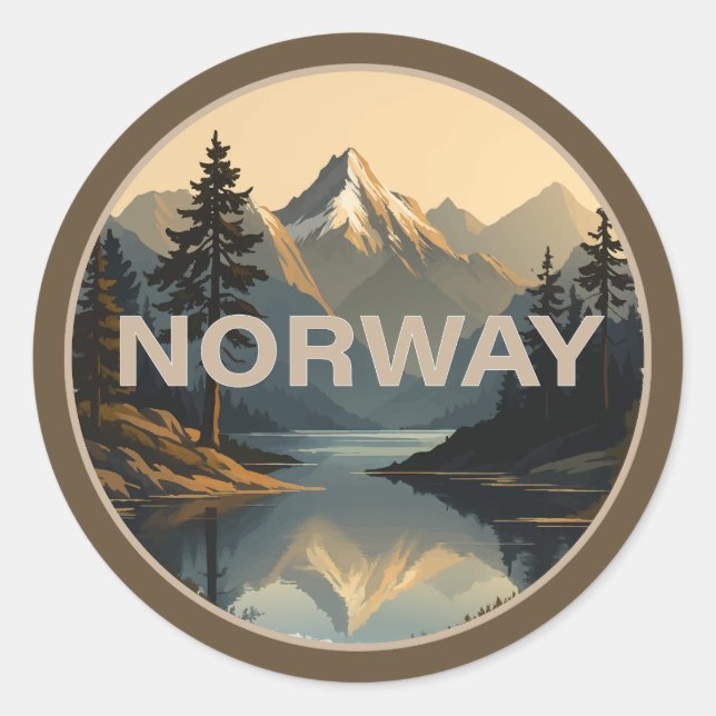 Adesivo Noruega Escandinávia Europa (Frente)