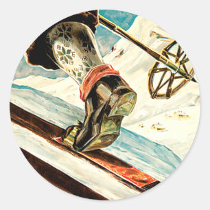 Adesivo Noruega - Home of Skiing Viagem Art