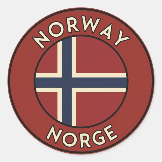 Adesivo Noruega Noruega (Frente)