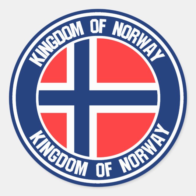 Adesivo Noruega Round Emblem (Frente)
