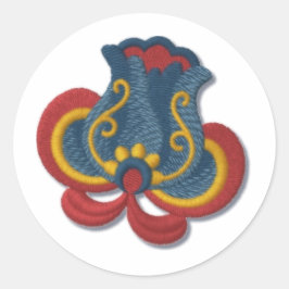 Adesivo Norueguês Rosemaling Tulip