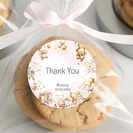 Adesivo Nós acreditamos, aniversário de criança de ursinho