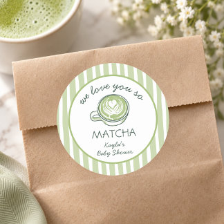 Adesivo Nós Amamos Você Tanto Chá Verde Baby Shower