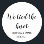 Adesivo Nós amarramos o nó Casamento<br><div class="desc">Nós amarramos os adesivos da Ronda de Núpcias de Noga</div>