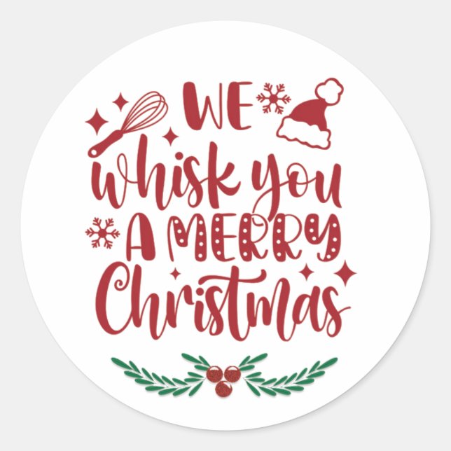 Adesivo Nós Batemos um Feliz Natal Férias (Frente)