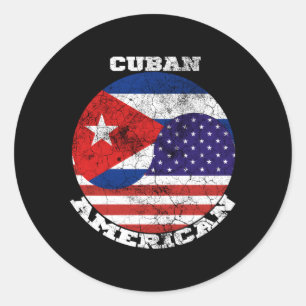 Adesivo Nós E Cuba Bandeiras Metade Cubana Metade American