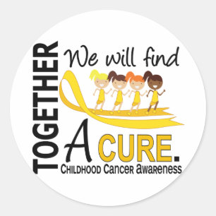 Adesivo Nós encontraremos um cancer da infância da cura