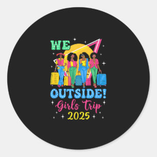 Adesivo Nós Fora Viagem de Meninas 2025 Meninas Afro Mulhe