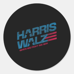 Adesivo Nós lutamos para ganhar Kamala Harris Lady Boho