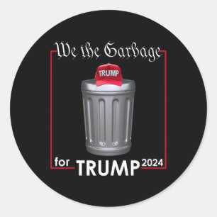 Adesivo Nós, O Garbyge Para Trump 2024 Engraçado Garge Man