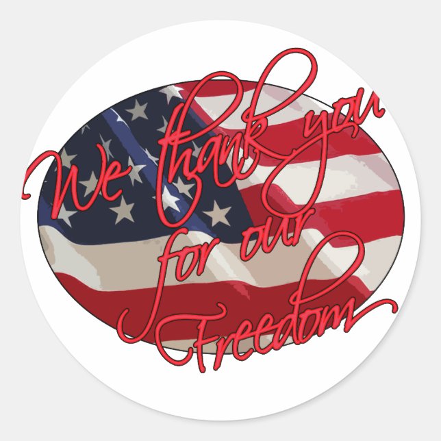 Adesivo Nós o obrigado (Frente)