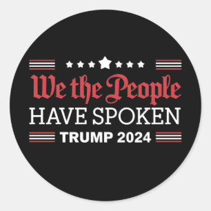 Adesivo Nós, O Povo, Falamos Trump 2024