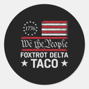 Adesivo Nós O Povo Taco Foxtrot Delta Taco