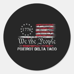 Adesivo Nós O Povo Taco Foxtrot Delta Taco 1