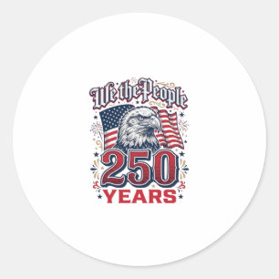 Adesivo Nós Povo 250 Anos Águia Patriótica Vintage De