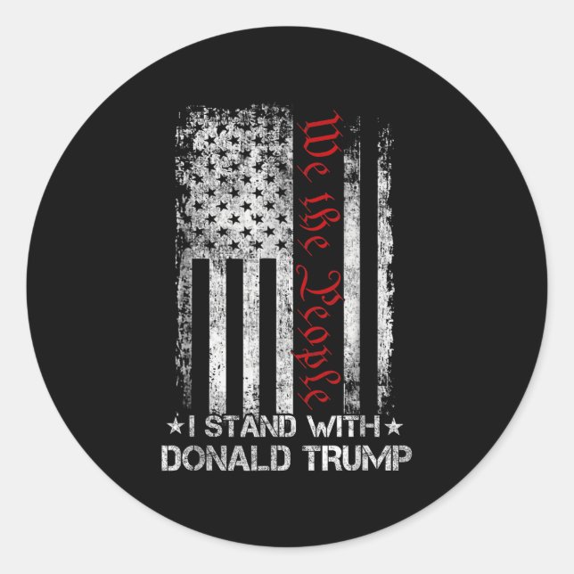 Adesivo Nós Somos As Pessoas Que Eu Tenho Com Donald Trump (Frente)