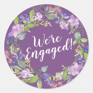 Adesivo Nós somos selos roxos contratados do envelope