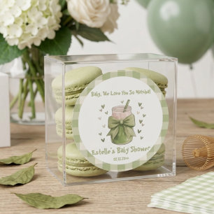 Adesivo Nós Te Amamos Tanto Matcha Arco Corações Verde