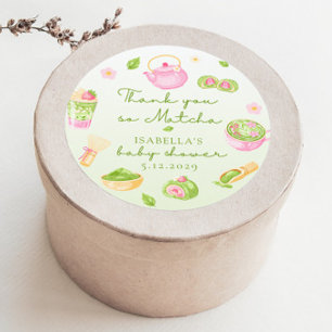 Adesivo Nós Te Amamos tanto Matcha Chá de Bebê Menina