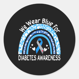 Adesivo Nós Usamos Azul Para Conscientização Do Diabetes A
