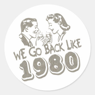 Adesivo Nós vamos para trás como 1980-Sticker's