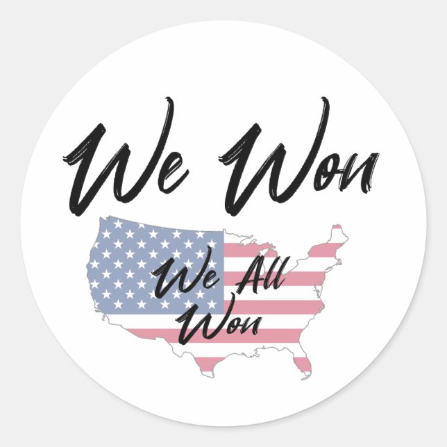 Adesivo Nós vencemos (Frente)