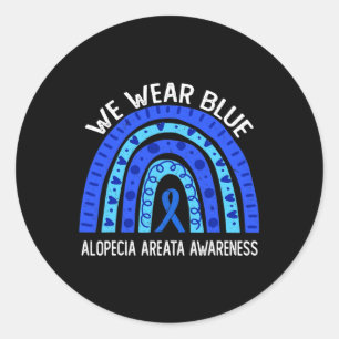 Adesivo Nós Vestimos Azul Para A Consciência Alopecia Area