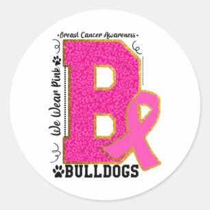 Adesivo Nós Vestimos Bulldog Rosa, Cachorros-Rosa, Touro d