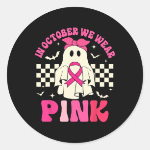 Adesivo Nós Vestimos o Cancer de Mama Fantasma Rosa do Hal