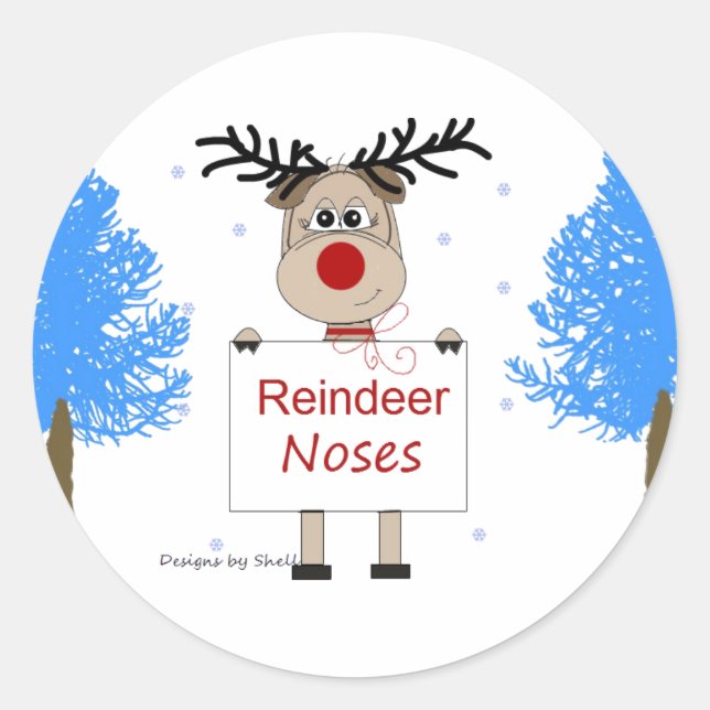 Adesivo Noses de Reindeer (Frente)