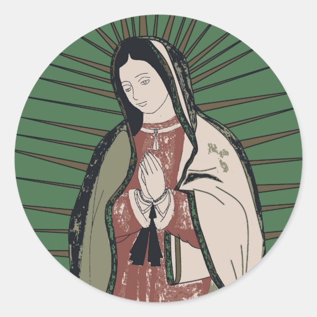 Adesivo nossa dama de guadalupe (Frente)