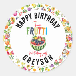 Adesivo Nossa festinha de segundo aniversário