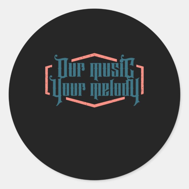 Adesivo Nossa Música Sua Melodia (Frente)