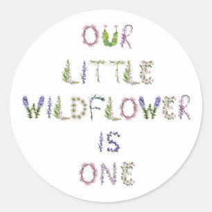 Adesivo Nossa pequena flor silvestre é uma - boho floral
