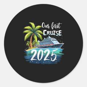 Adesivo Nossa Primeira Viagem de Cruzeiro 2025 Juntos Enco