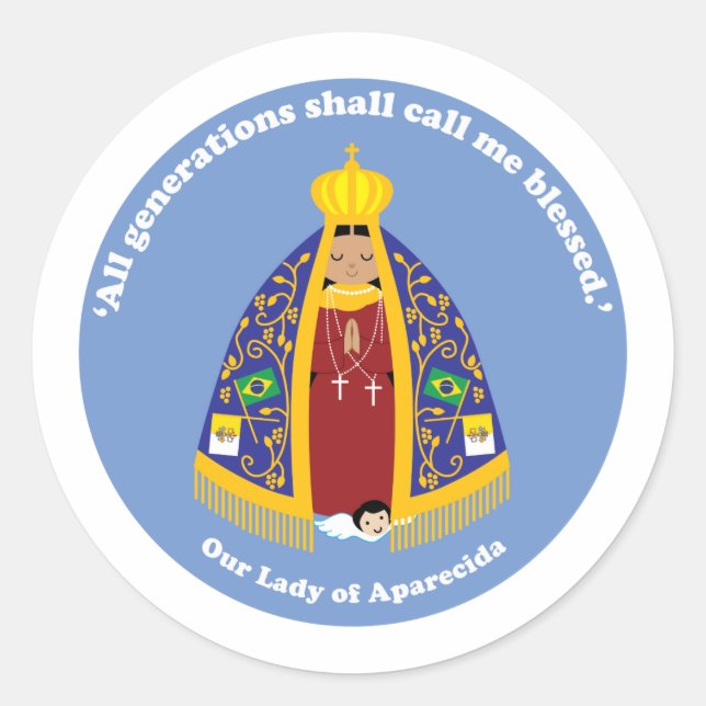 Adesivo Nossa Senhora Aparecida (Frente)