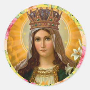 Adesivo Nossa Senhora Coração Imaculado de Maria Virgem Ma