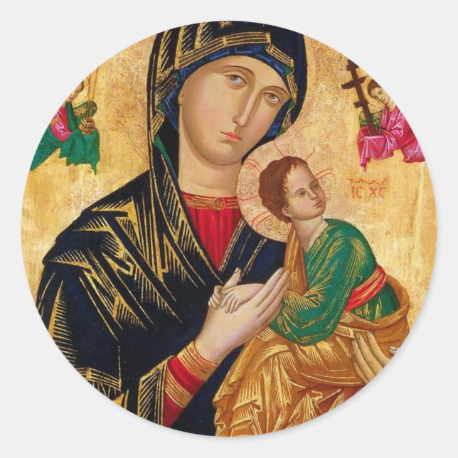 Adesivo Nossa Senhora da Ajuda Perpétua (Frente)