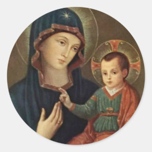Adesivo Nossa senhora da consolação com a criança Jesus