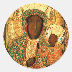 Adesivo Nossa Senhora de Czestochowa Madona Negra presente