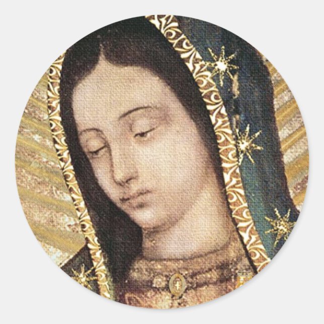 Adesivo Nossa Senhora de Guadalupe Retrato (Frente)