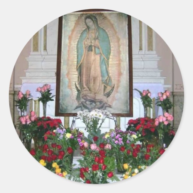 Adesivo Nossa Senhora de Guadalupe Sticker (Frente)