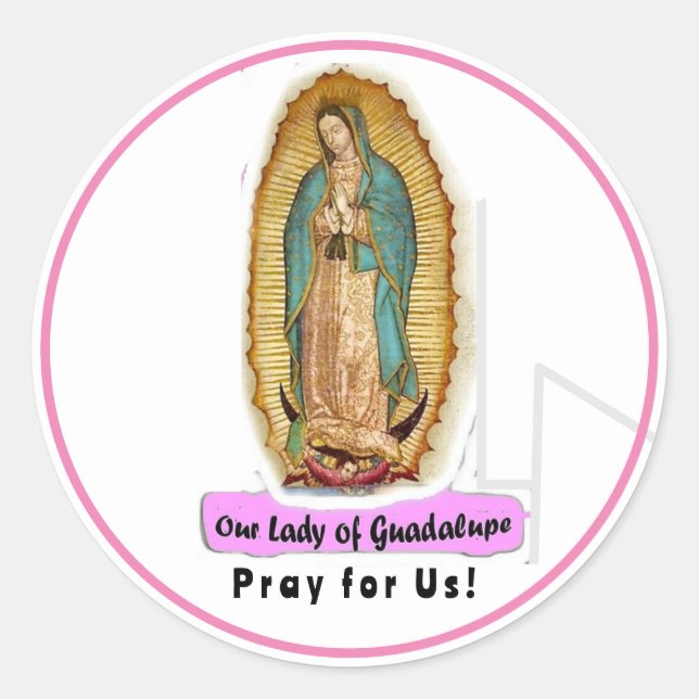 Adesivo Nossa Senhora de Guadalupe Sticker (Frente)