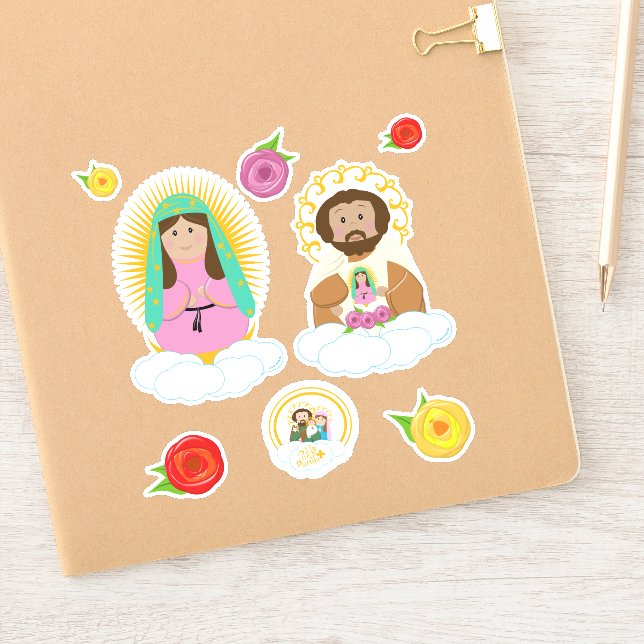 Adesivo Nossa Senhora de Gudalupe e Rua Juan Diego (Notebook)