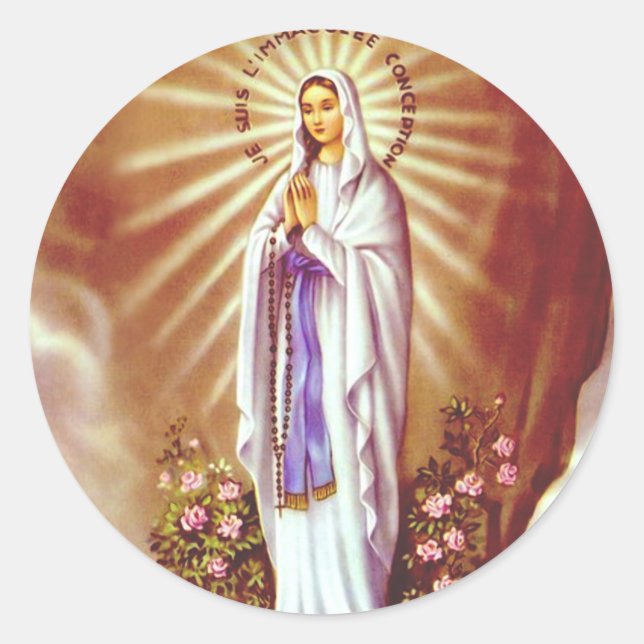 Adesivo Nossa Senhora de Lourdes (Frente)