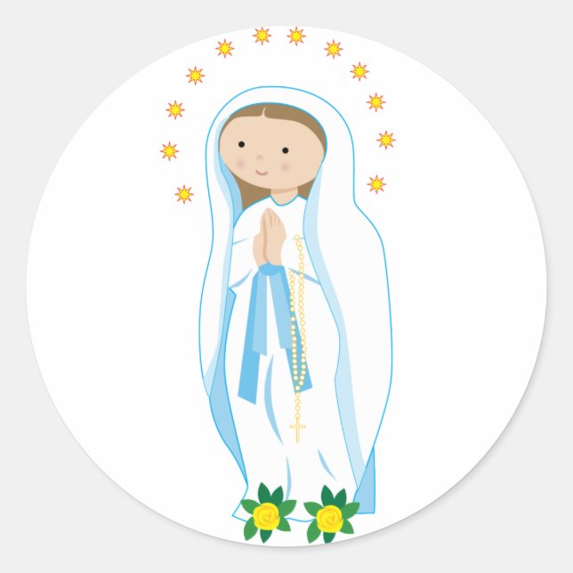 Adesivo Nossa Senhora de Lourdes (Frente)