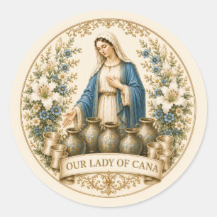 Adesivo Nossa Senhora do Casamento de Caná Católico