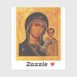Adesivo Nossa Senhora do Ícone Ortodoxo de Kazan