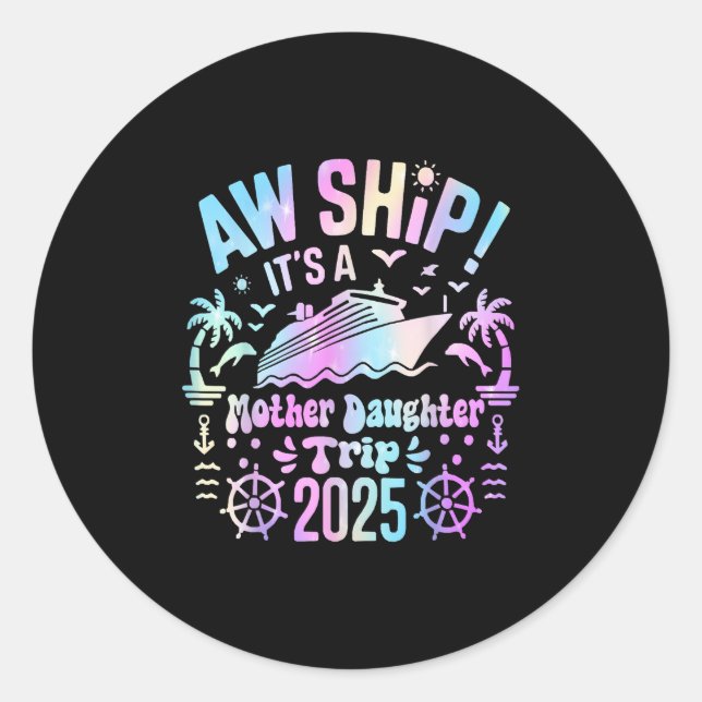 Adesivo Nossa Viagem Mãe e Filha 2025 Combinando (Frente)